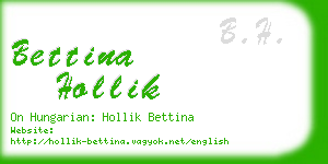 bettina hollik business card